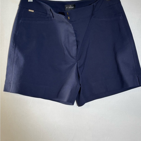 White House Black Market Women's Navy Shorts Size 8 - Picture 2 of 5